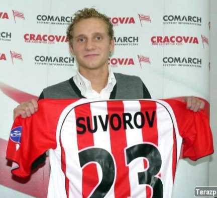  /><br /></strong><br />Суворов покидал «Шериф» в качестве одного из самых перспективных футболистов молдавского футбола. Сыграв за «ос» 96 матчей и забив 9 голов, кудрявый полузащитник Суворов 5-го января 2010-го года подписал контракт с польской «Краковией», а «Шериф» за это получил компенсацию в виде 180 тысяч евро.<strong><br /><br />4. <a href=